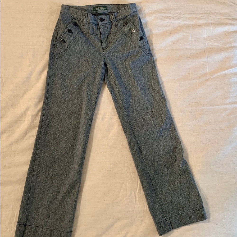 Ralph Lauren Blue Wide Leg Sailor Pant